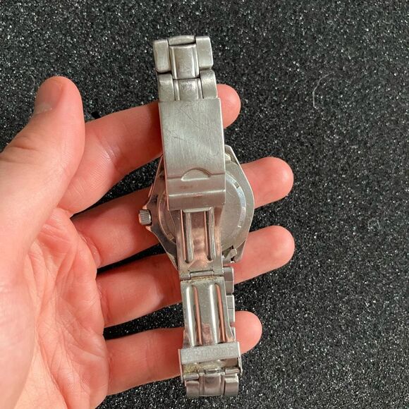 KRIEGER SPORT SILVER WHITE WATCH ADULT UNISEX CERTIFIED SWISS CHRONOMETER - Picture 2 of 8